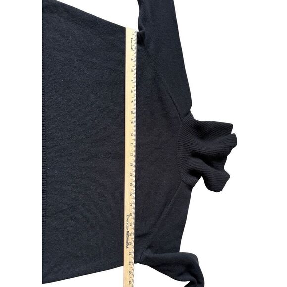 Athleta WOOL CASHMERE ASPEN TURTLENECK SWEATER size S Black - Picture 7 of 10